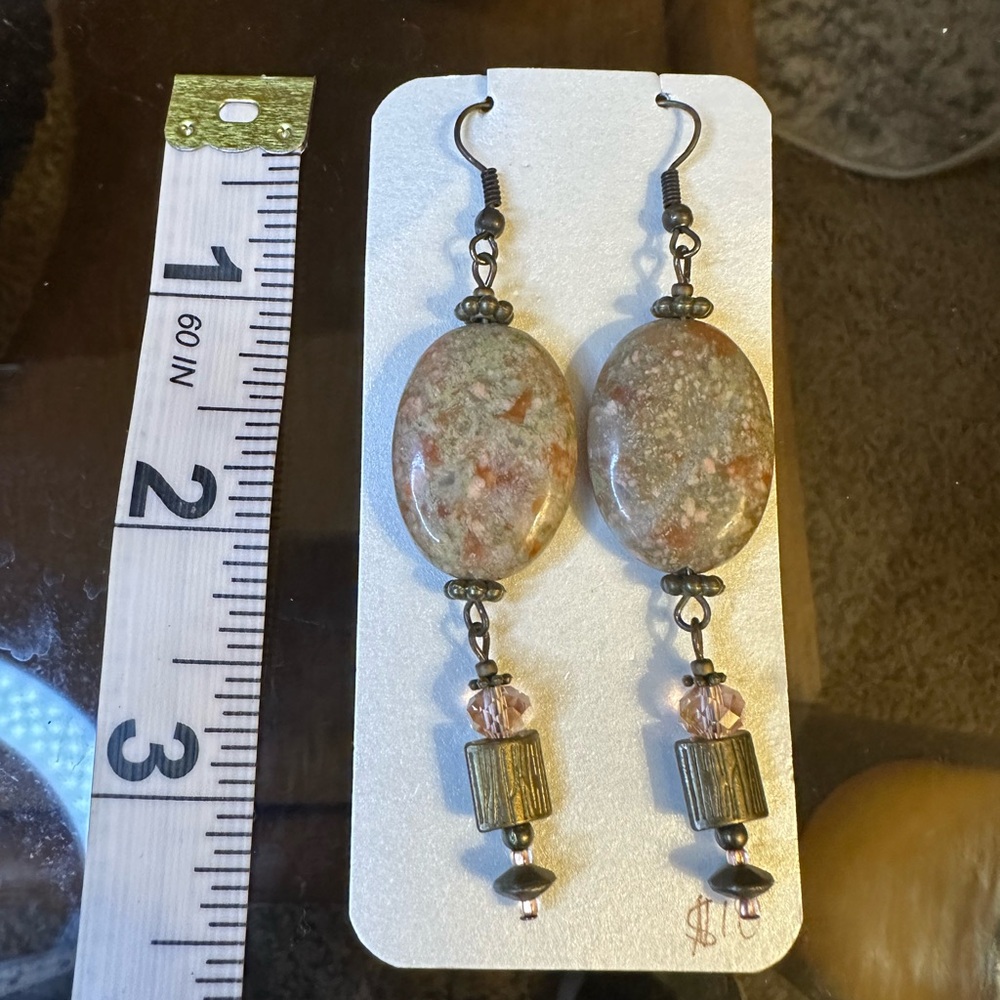 Elegant Stone Drop Earrings